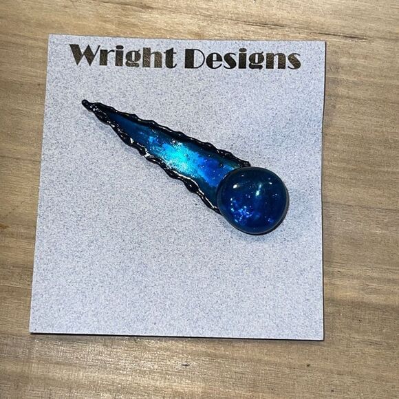 Original Brooch By David Wright Custom Made From ChromePlate NWT - Picture 6 of 7